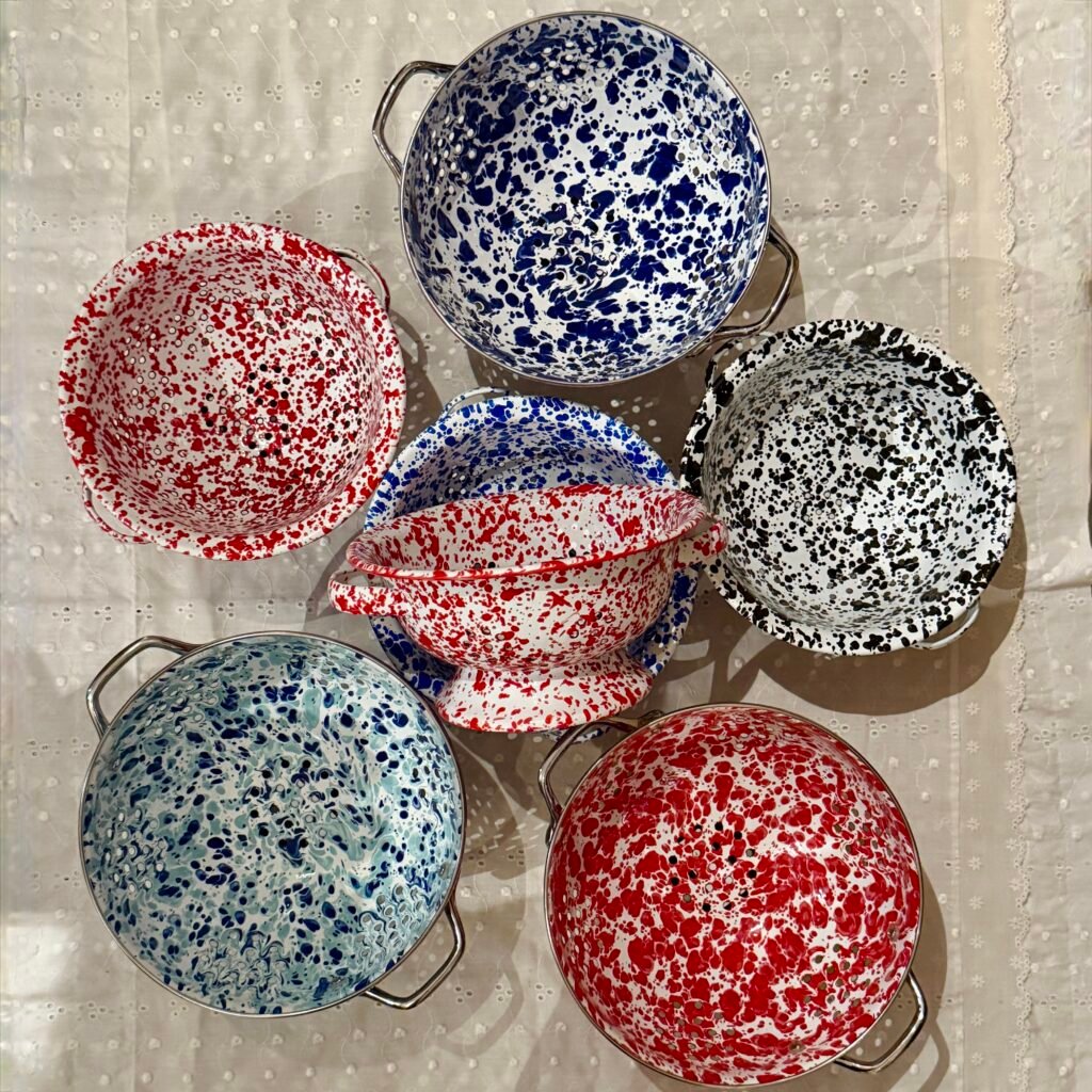 Crow Canyon Colander - enamelware