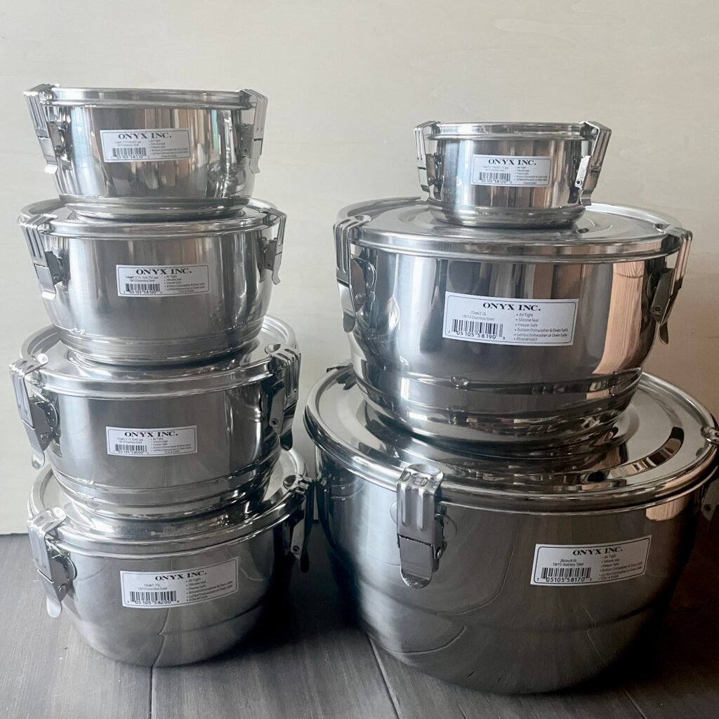 Onyx Airtight Round Container - Stainless