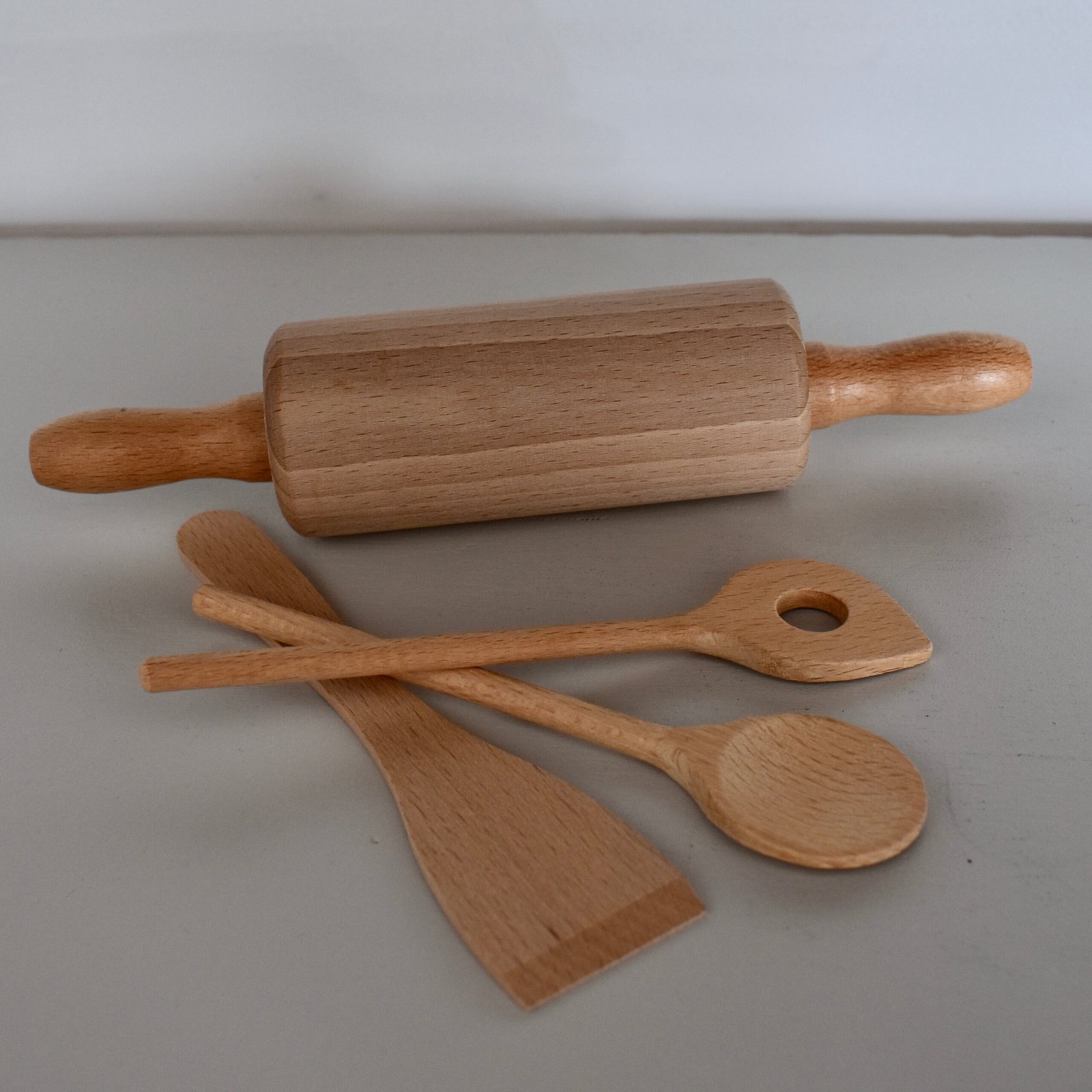 Wooden Kids Kitchen Utensils