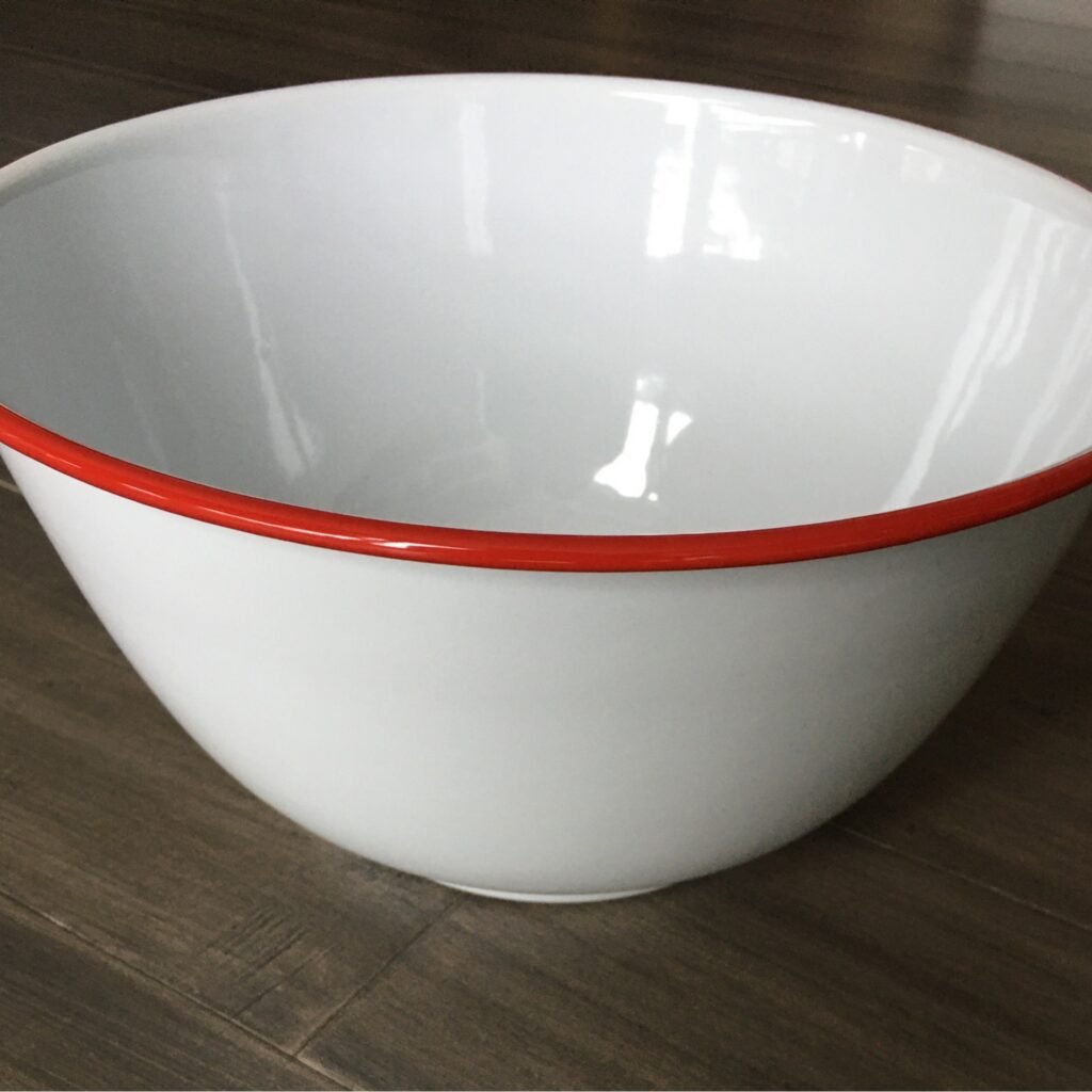 Crow Canyon Large Salad Bowl - enamelware (plates and bowls)