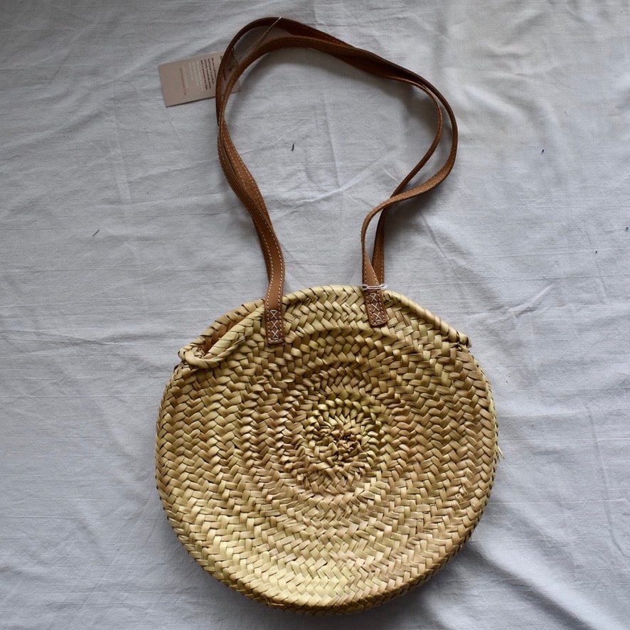 Tulum Round Straw Shoulder Bag