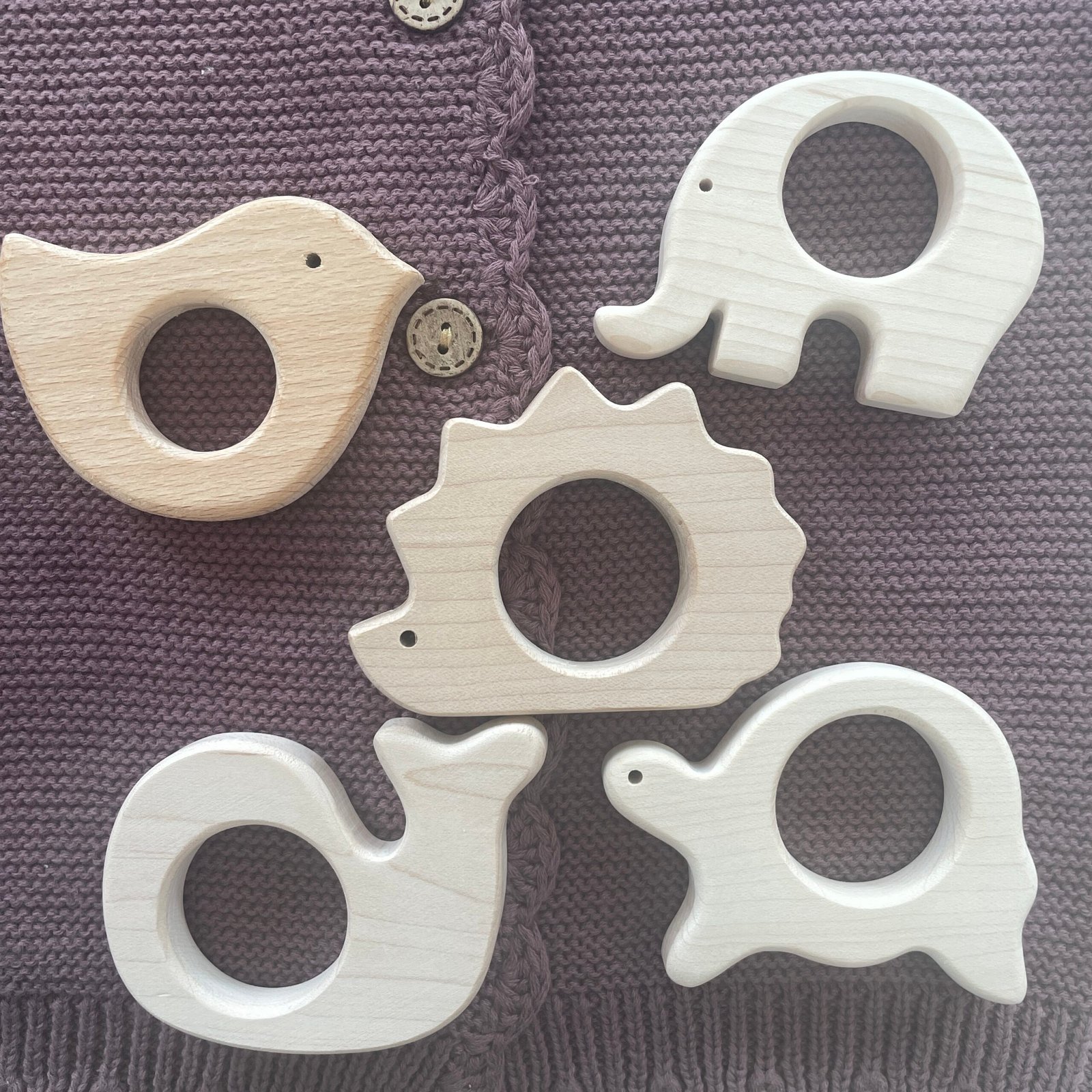 Wooden Toy/Teether - Olive&Cradle, and D&C Toys