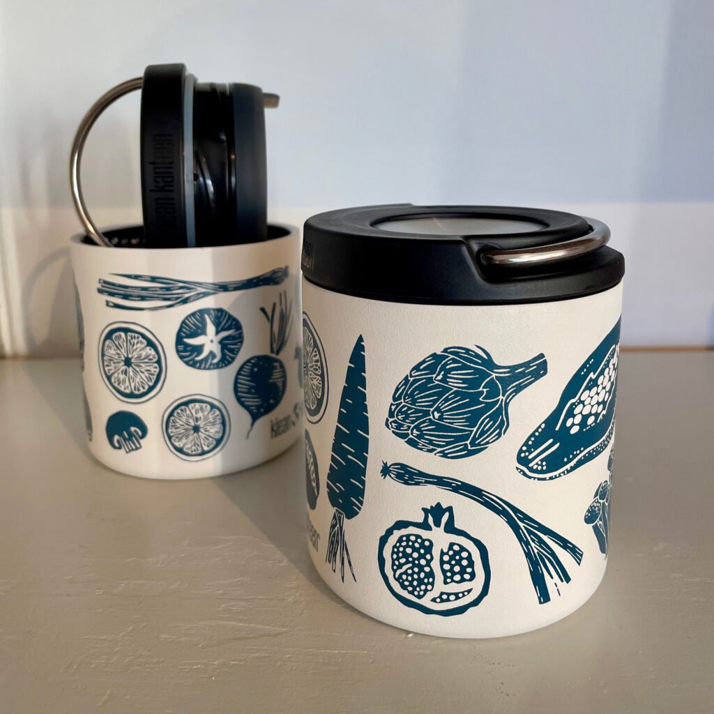 Klean Kanteen Limited Edition Insulated TKCanister 8 oz - Veggie Print Thermos
