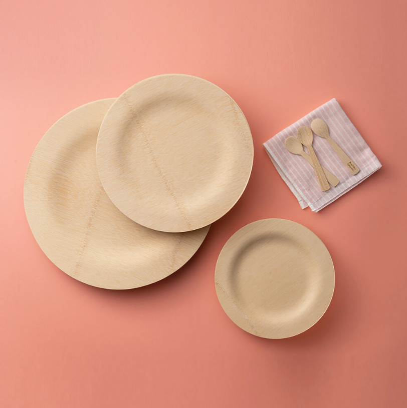Disposable Bamboo Round Plates