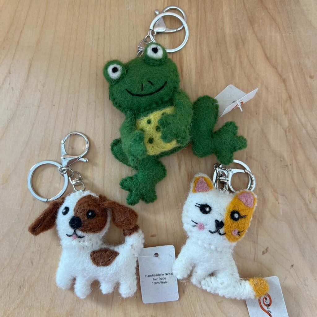 Felted Wool Keychains