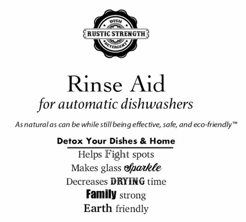 Rinse Agent for Dishwashers - Rustic Strength - Refill