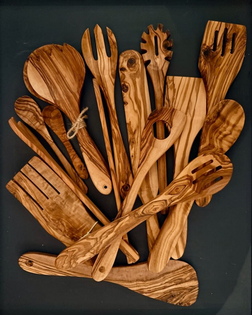 Natural Olivewood Utensils - olive wood tools