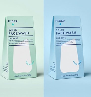 HiBAR Face Wash Bar - "Cleanse" + "Hydrate"+"Oil Cleanser"