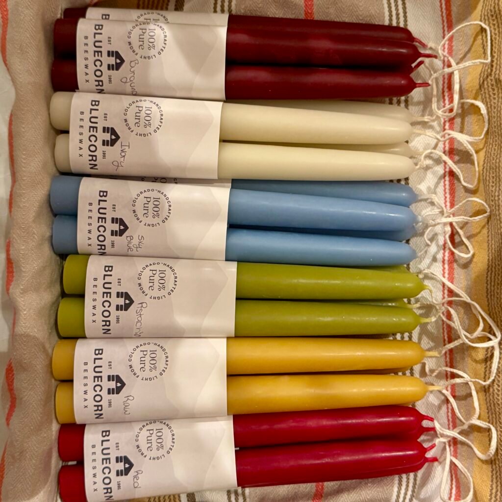 Bluecorn 100% Pure Beeswax Taper, Votive, Candles | Soy, Paraffin & Fragrance Free
