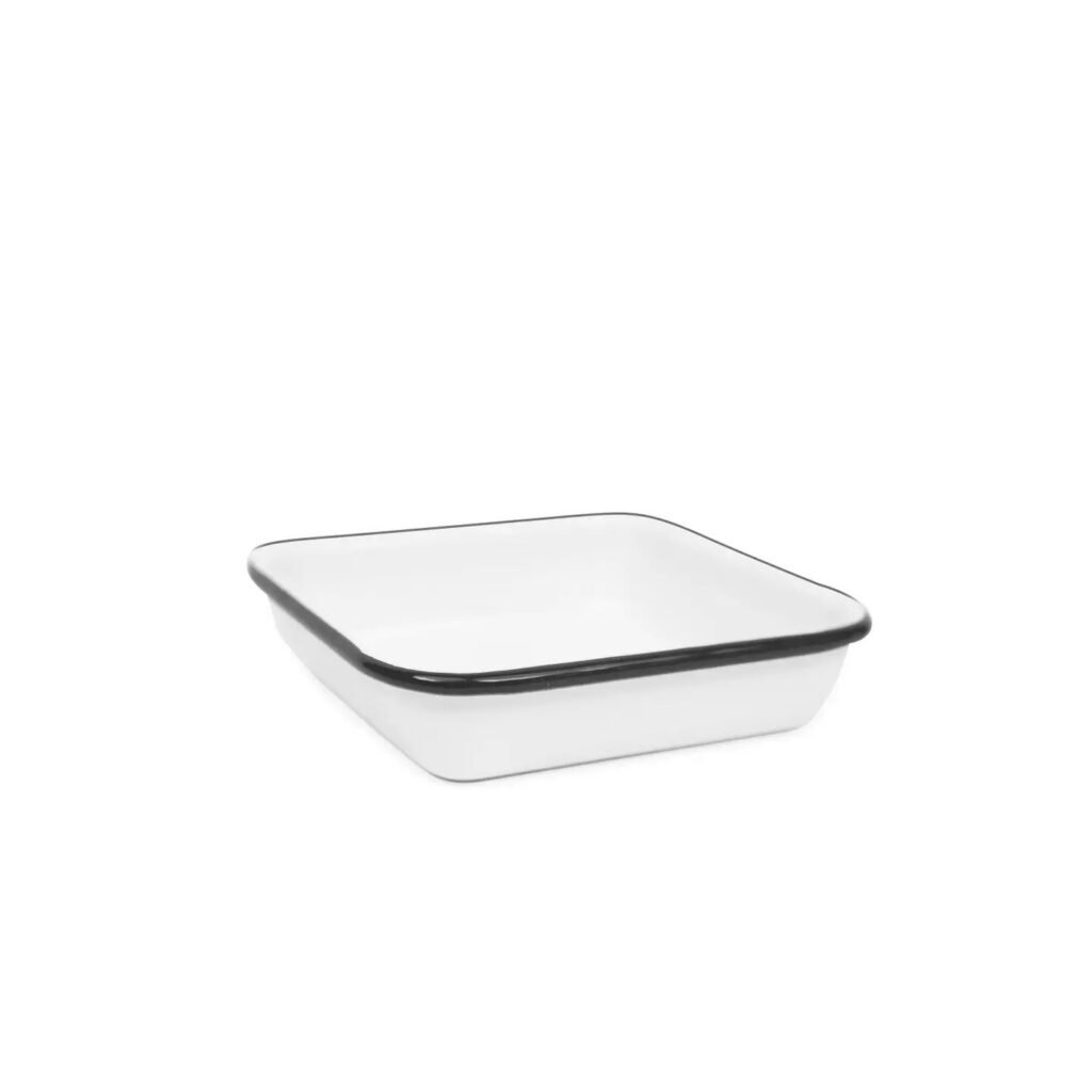 Crow Canyon Small Square Tray - enamelware