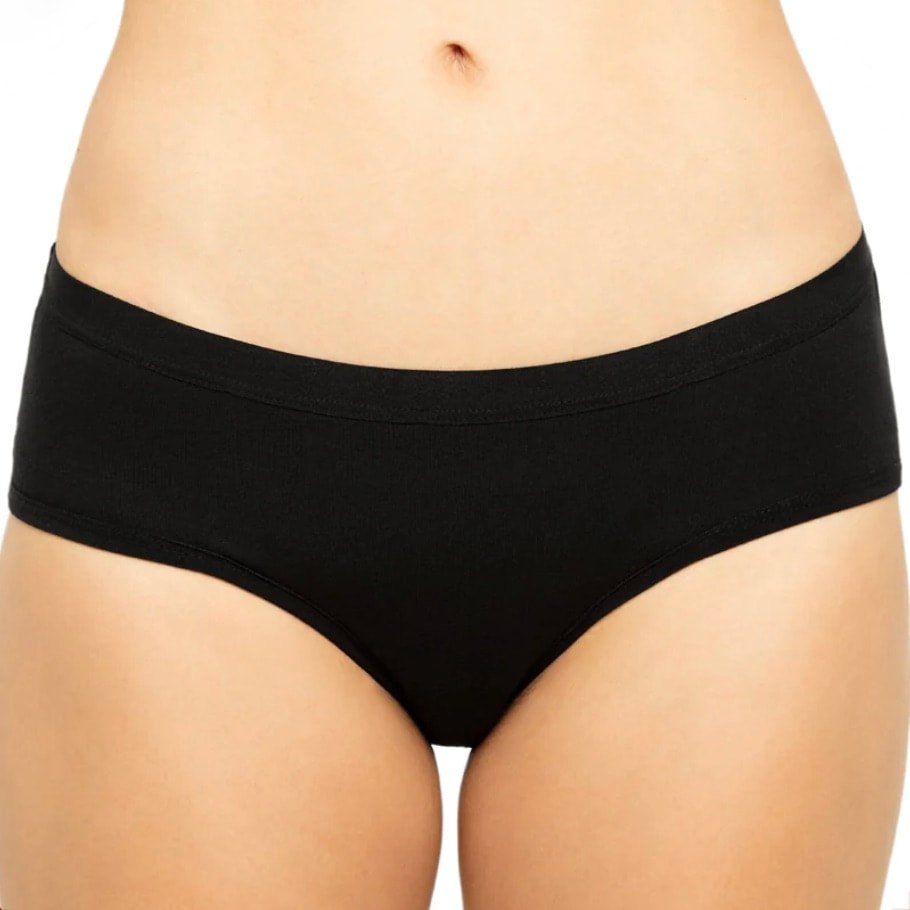 Period Underwear - Regular and Organic Cotton Bikini Black (XS-XL), Juniors & High Waisted Period Underwear & period pads