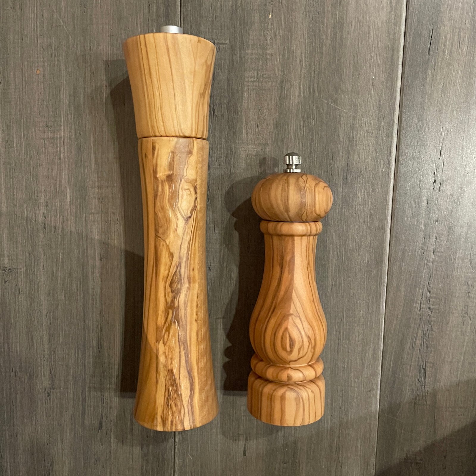 Natural Olivewood Salt and Pepper Mills