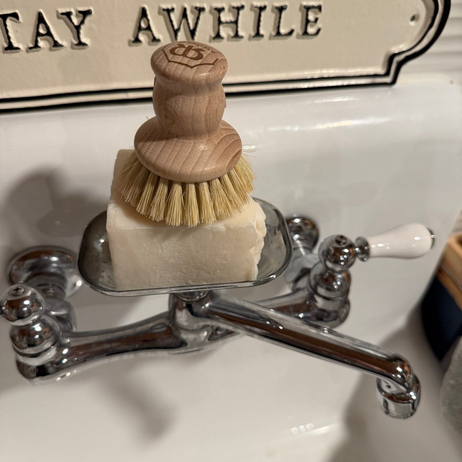 Short Handle Dish Brush or Pot Scrubber (Redecker & Other Brands)