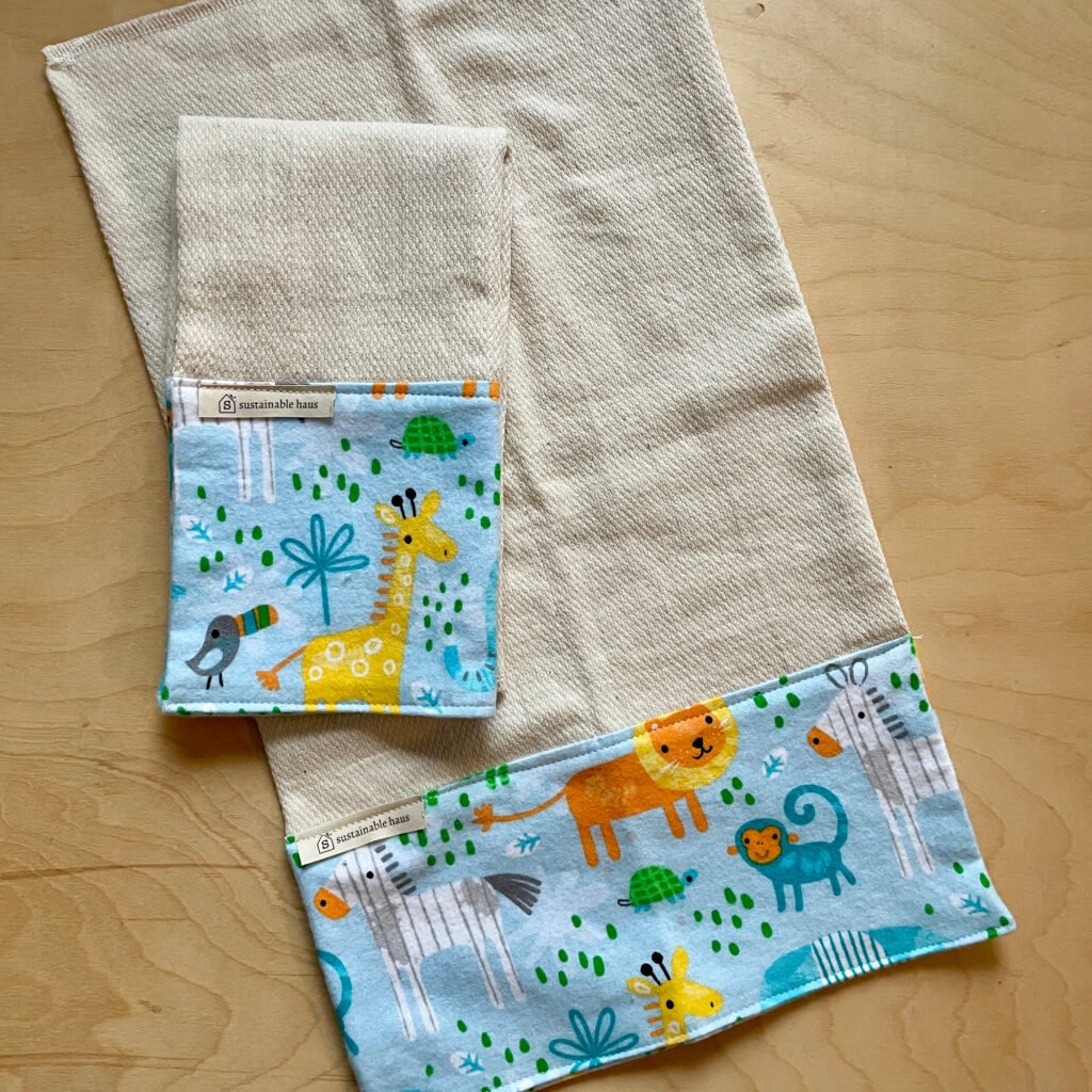 Organic Cotton Burp Cloth by Sustainable Haus