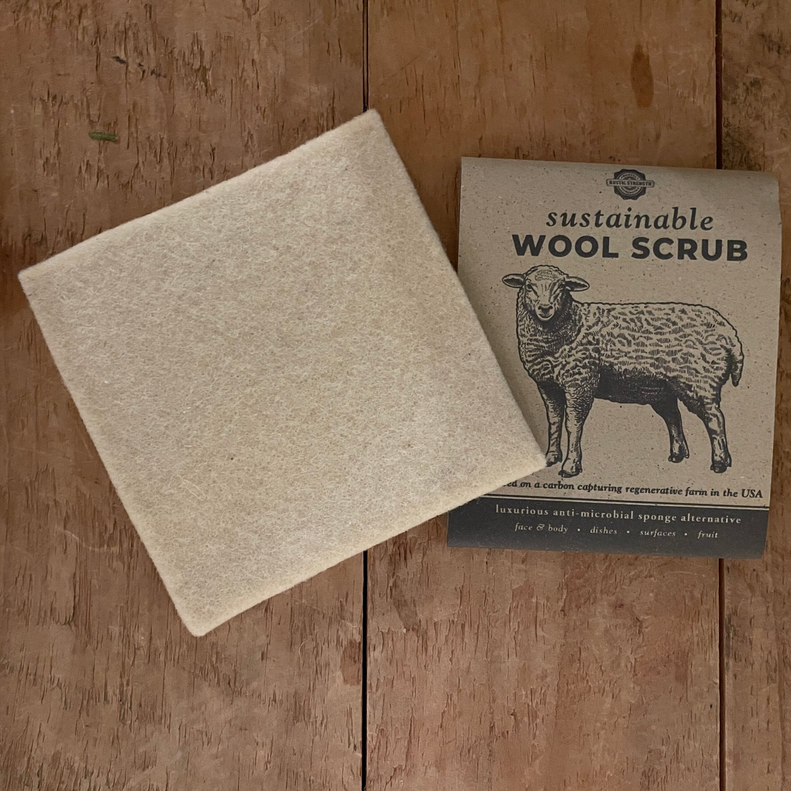 Wool Scrubber Sponge