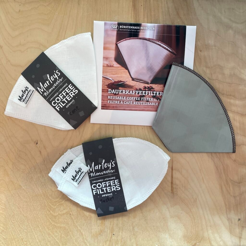 Tea Bags and Coffee Filter 100% Organic Unbleached Linen or stainless steel