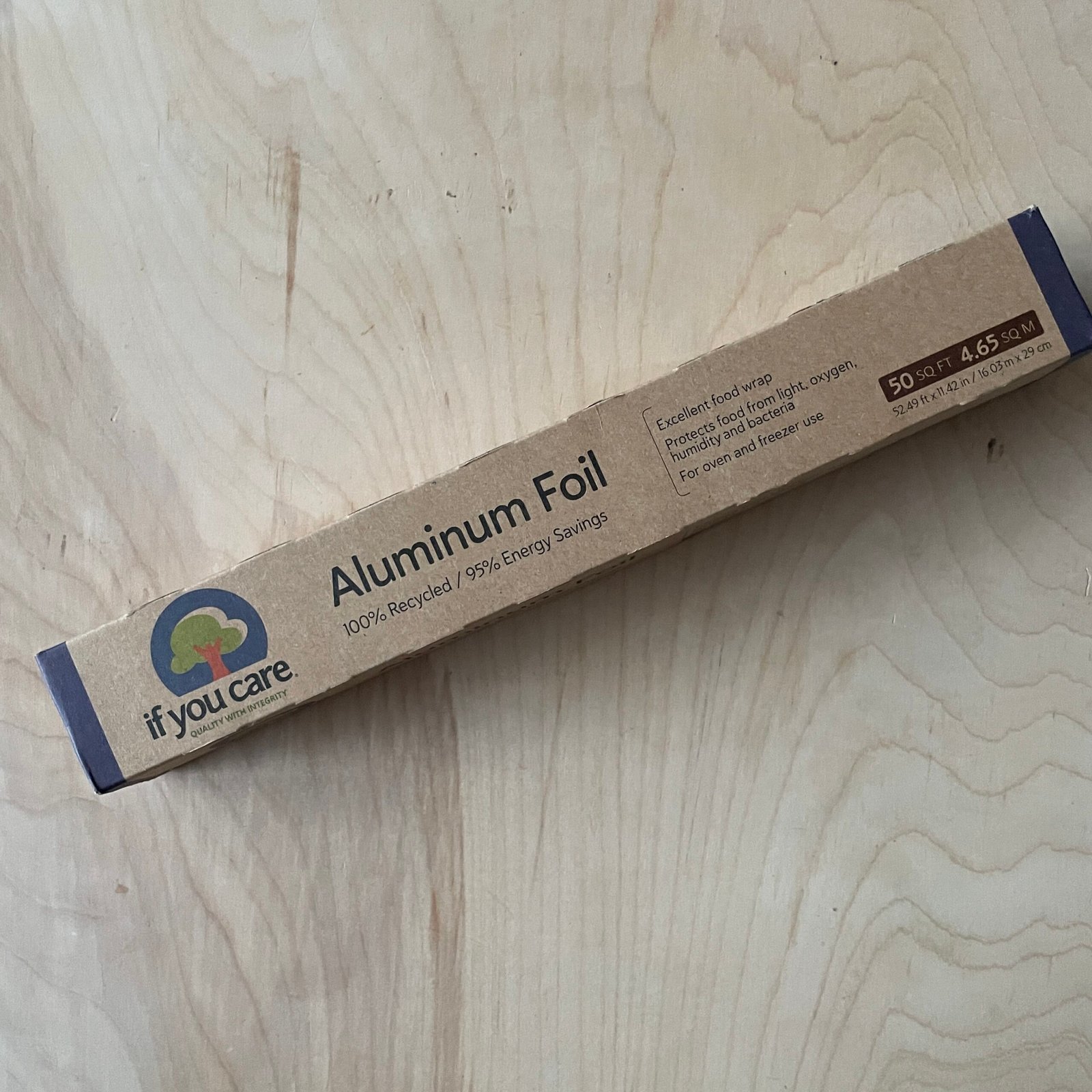 100% Recycled Aluminum Foil, 50 sq. ft.