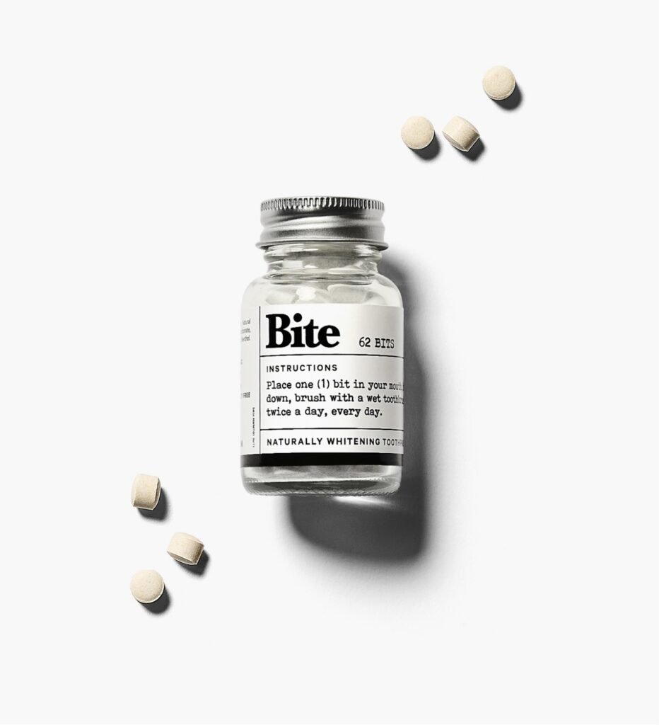 Bite Toothpaste Bits (Tabs) - Fluoride-Free - Mint - Refill