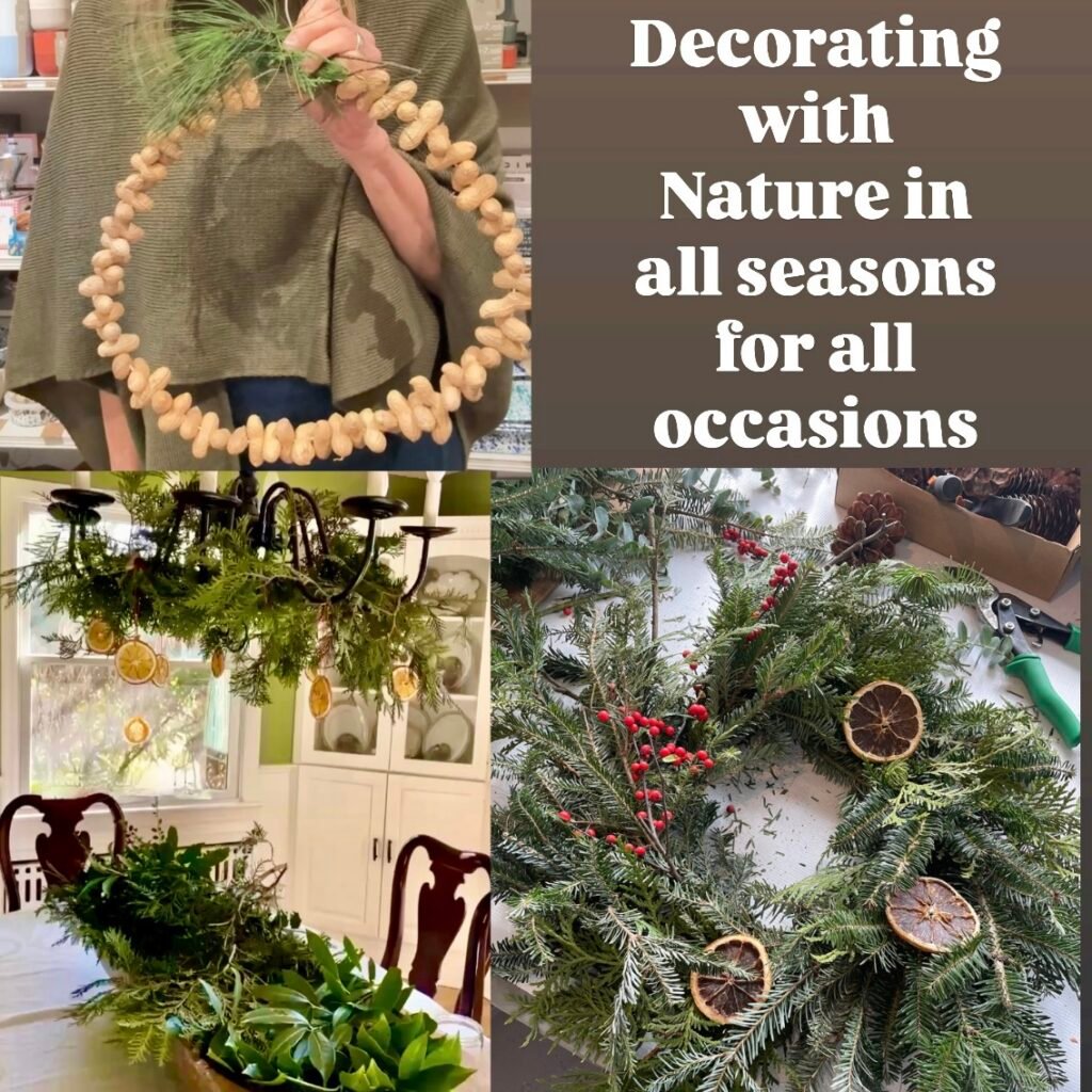 Wreath Making - Decorating with Greens & Nature.