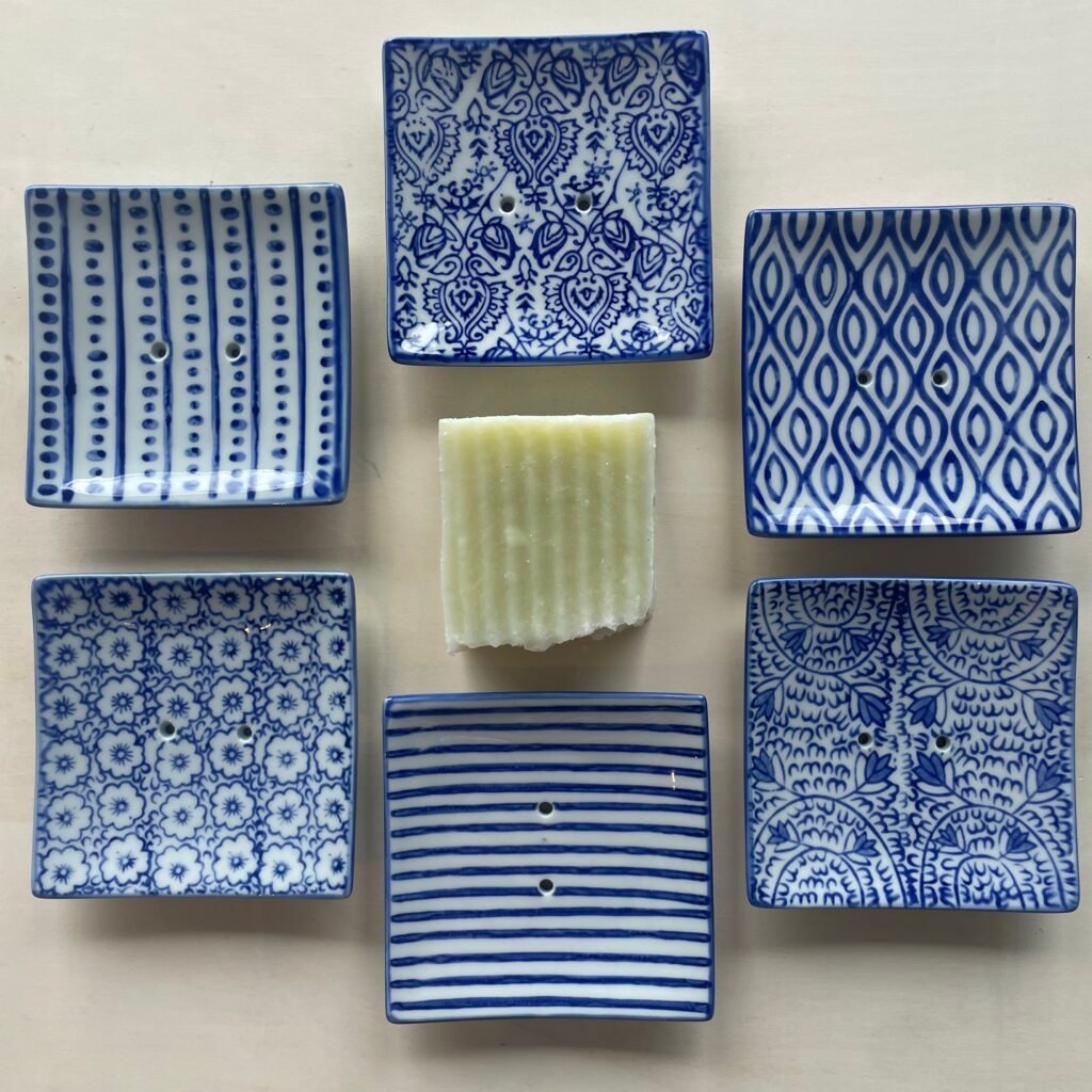 Blue & White Redecker - Ceramic Soap Dish