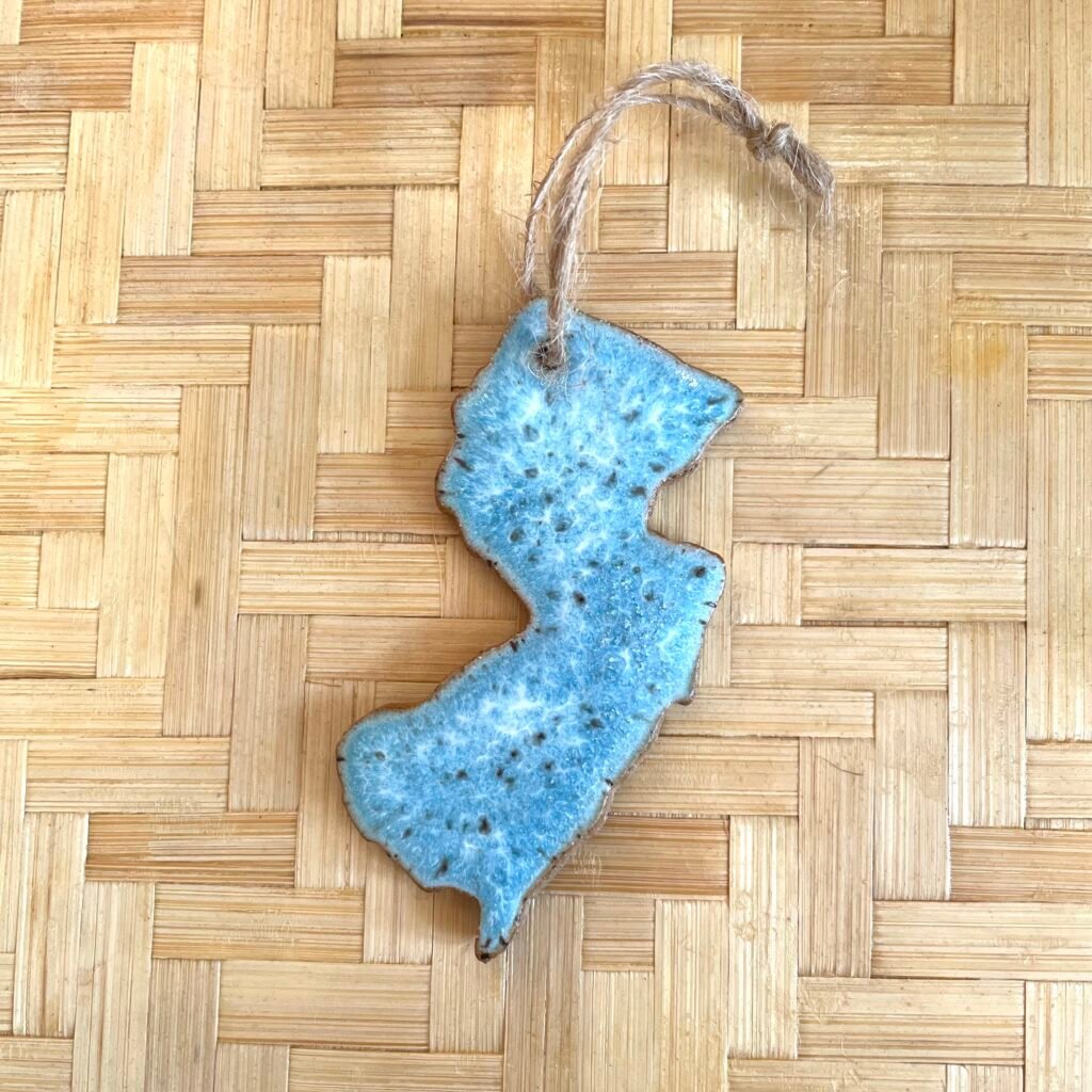 New Jersey Ornament Ceramic - Handmade in NJ