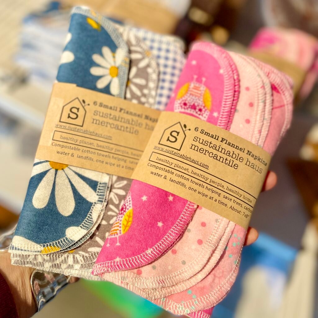 Small Flannel Napkins (small wipes)