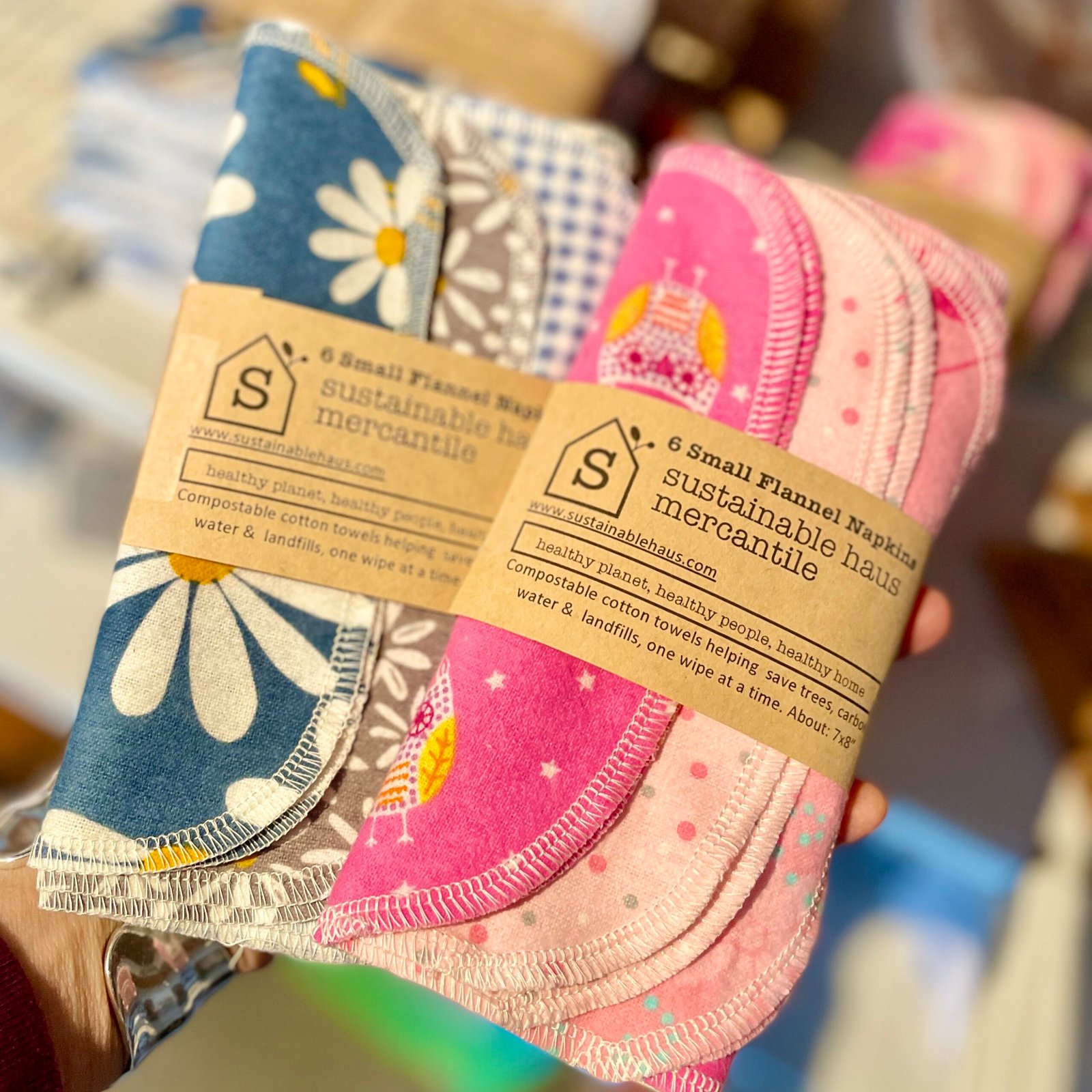 Small Flannel Napkins (small wipes)