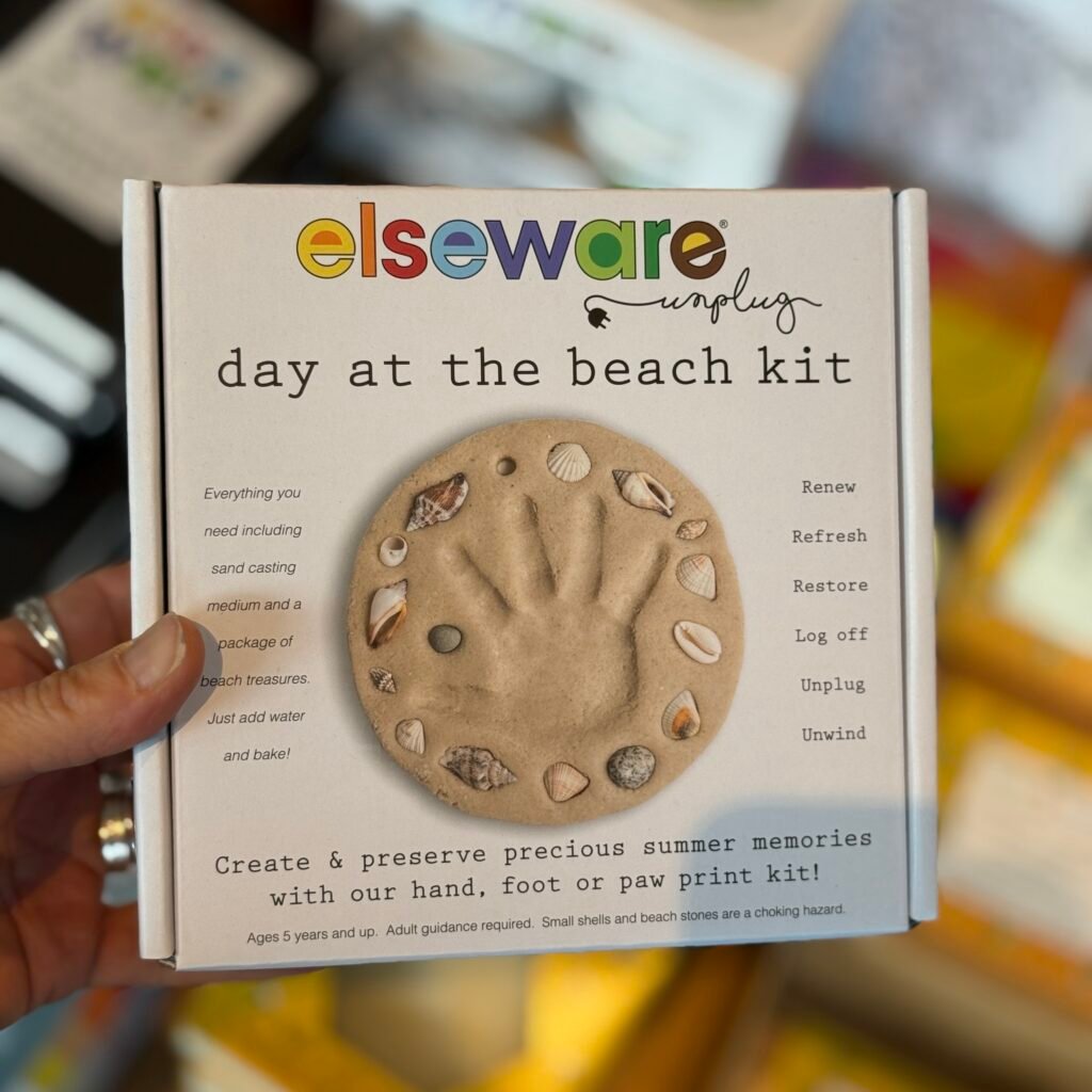 Kids Hand Print & Footprint Keepsake Day At the Beach by Elseware Unplug (Eco-Kids)