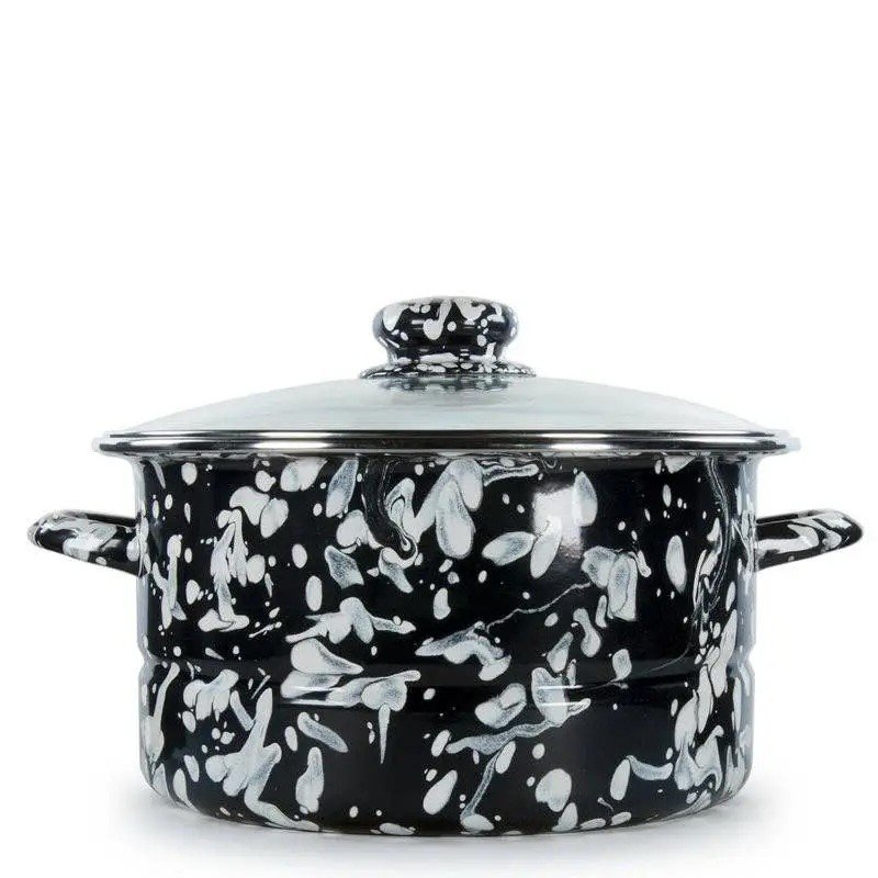 Crow Canyon 6 Qt Stock Pot - Enamelware Bake ware bakeware