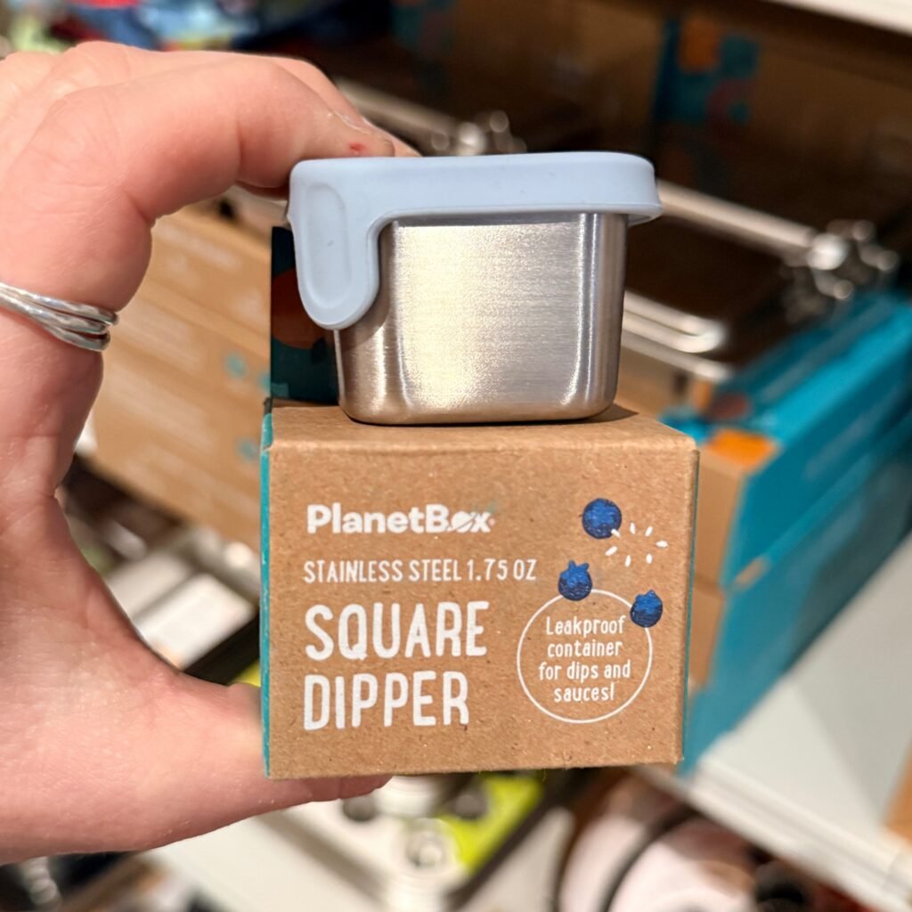 Condiment Container - Rover Little Square Dipper by Planet Box
