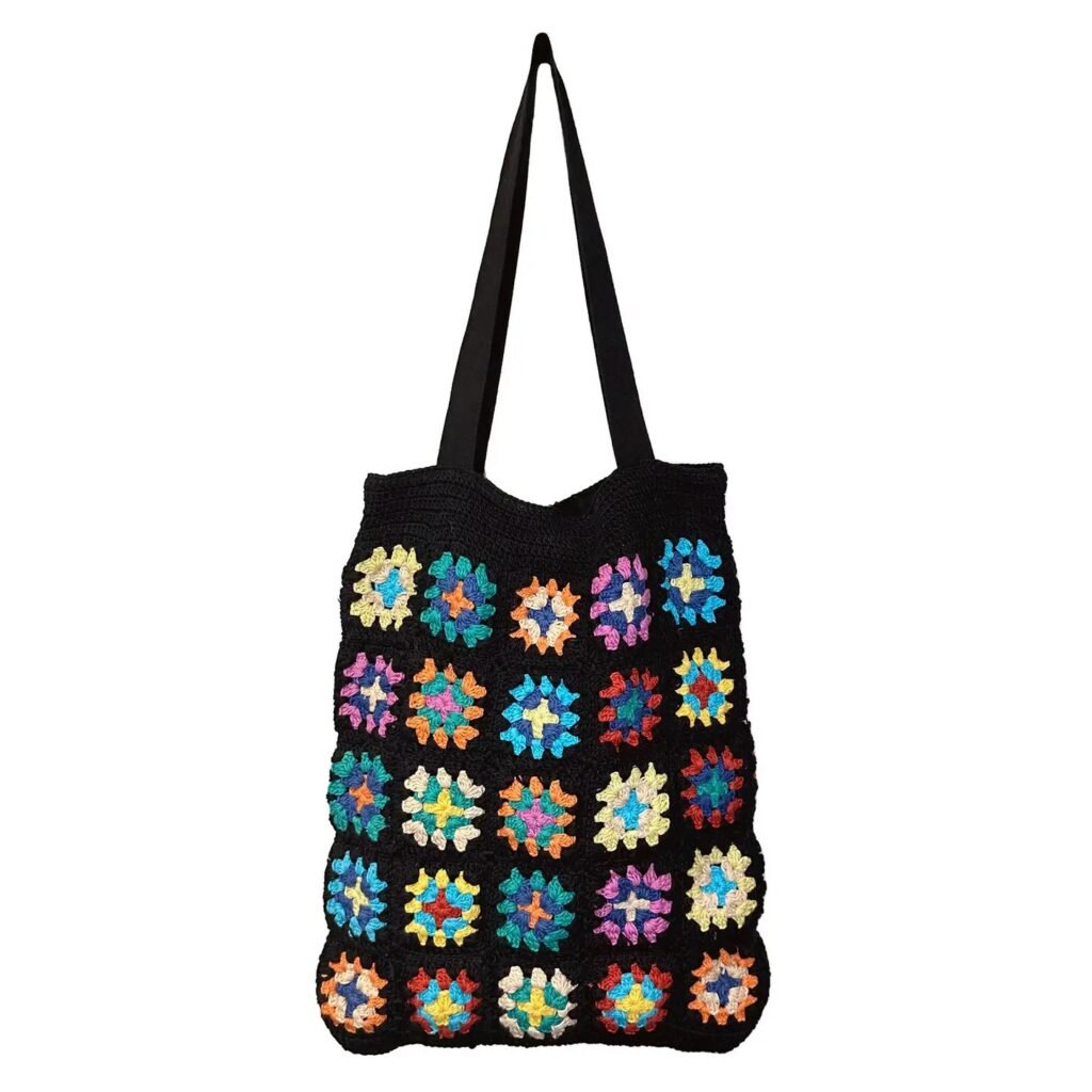 Anju Laya Cotton Crochet Tote Bag