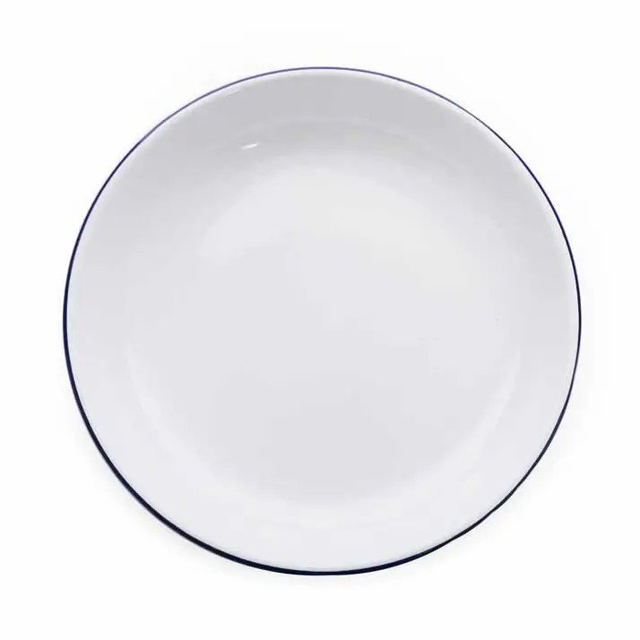 Crow Canyon Vintage Pasta Plate - enamelware