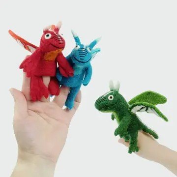 Felted Wool Finger Puppets