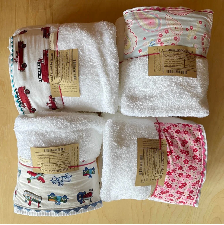 Sustainable Haus Baby & Kids Hooded Towel - Organic Cotton